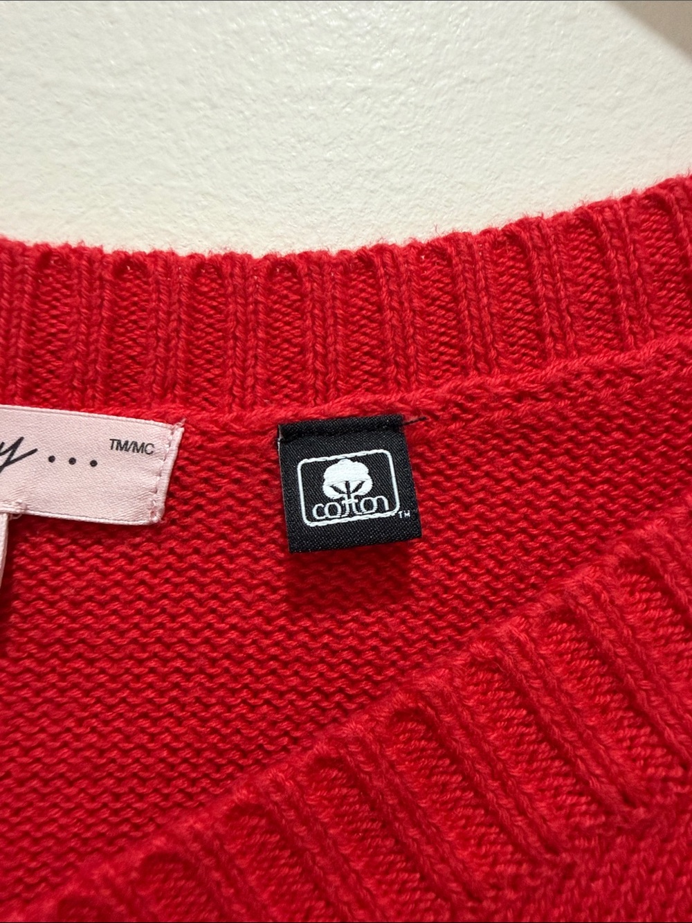 In Every Story Cherry Red V-Neck Sweater with Knit Hem - Picture 6 of 11